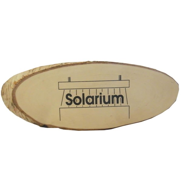 Eliga Türschild -Solarium- Rinde